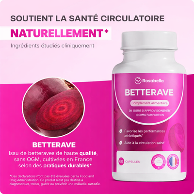 Gélules de betterave Rosabella